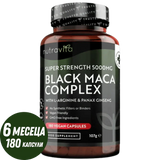Σύμπλεγμα ρίζας μαύρης μάκας 5000mg /180 κάψουλες, 180 ημέρες/ <tc>Nutravita</tc>
