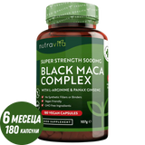 Σύμπλεγμα ρίζας μαύρης μάκας 5000mg /180 κάψουλες, 180 ημέρες/ <tc>Nutravita</tc>