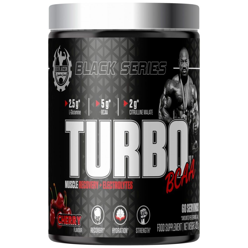 Μαύρη σειρά | Turbo BCAA Ανάκτηση μυών και ηλεκτρολύτες - 420 γραμμάρια