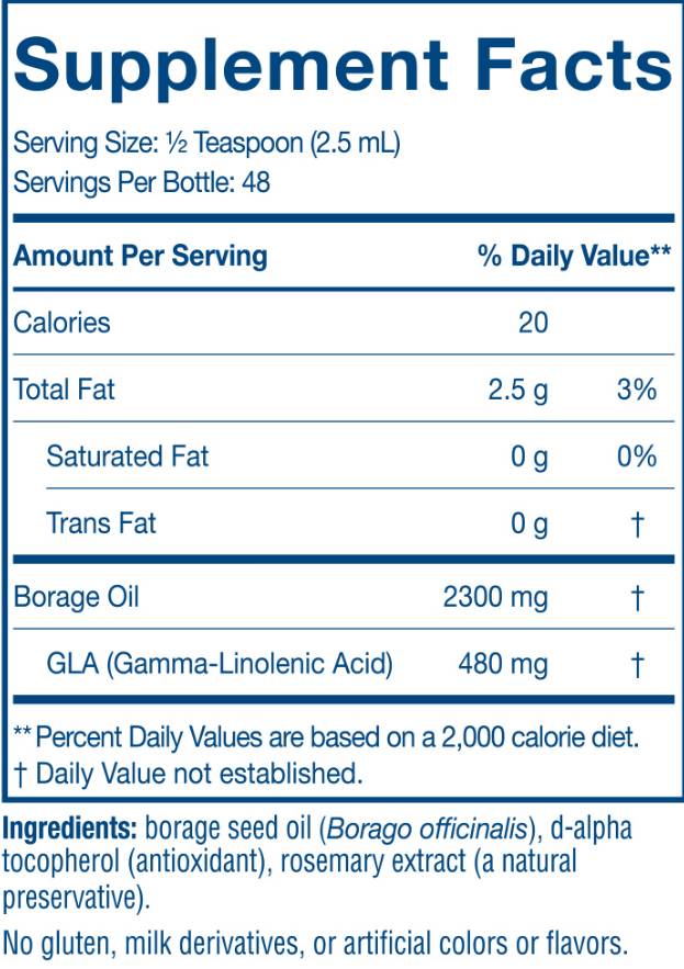 Υγρό έλαιο Borage - 119 ml