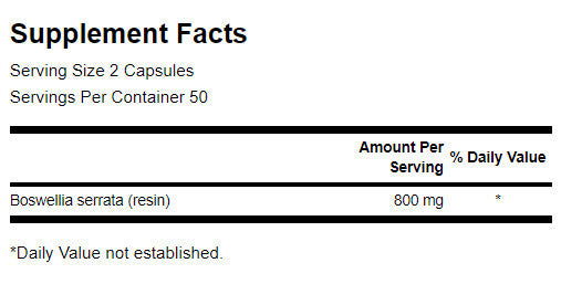 Boswellia 400 mg - 100 κάψουλες