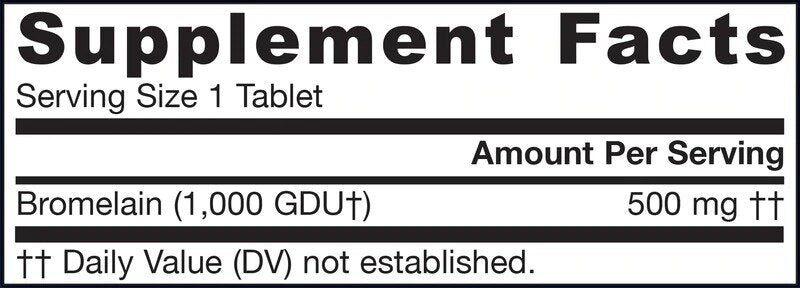 Bromelain 1000 GDU - 60 δισκία