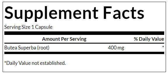 Full Spectrum Butea Superba Root 400 mg - 60 κάψουλες