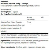 Butterbur Extract 75 mg 60 κάψουλες
