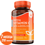 Βιταμίνη C 1000 mg με ψευδάργυρο (Albion® Zinc) 15 mg 210 δισκία <tc>Nutravita</tc>