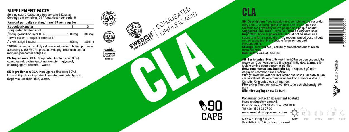 CLA 1000 mg - 90 κουφέτα