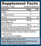 CLA + πράσινο τσάι/60 softgels