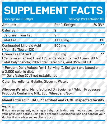 CLA + πράσινο τσάι/90 softgels