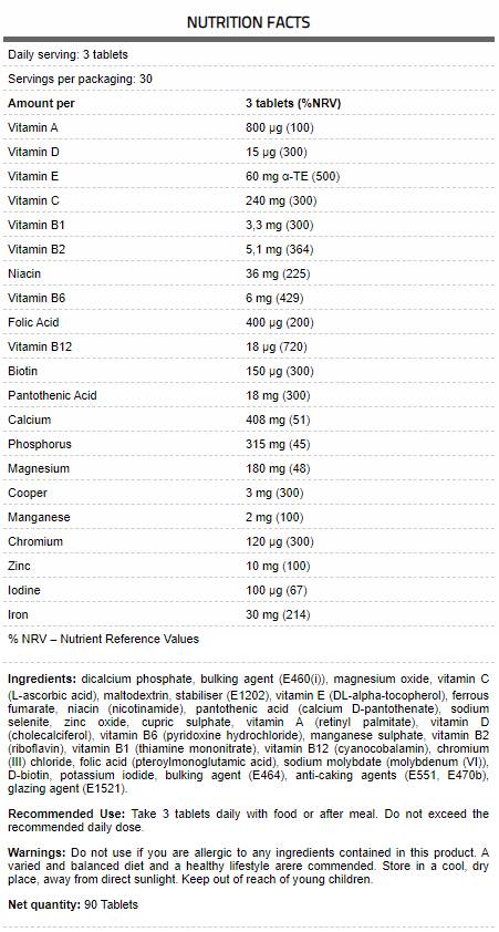 Core Vita/Premium Multivitamin Formula - 90 δισκία