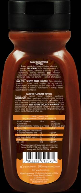 Σιρόπι καραμέλας/μηδέν θερμίδων 320 ml