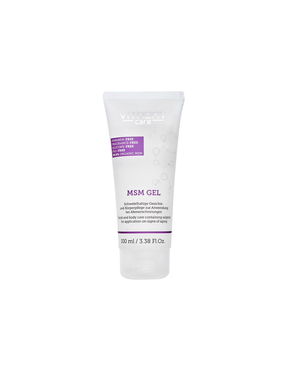 Care MSM Gel - Τζελ για πρόσωπο και σώμα με 99,9% οργανικό MSM (μεθυλοσουλφονυλομεθάνιο), 100 ml <tc>Vitabay</tc>