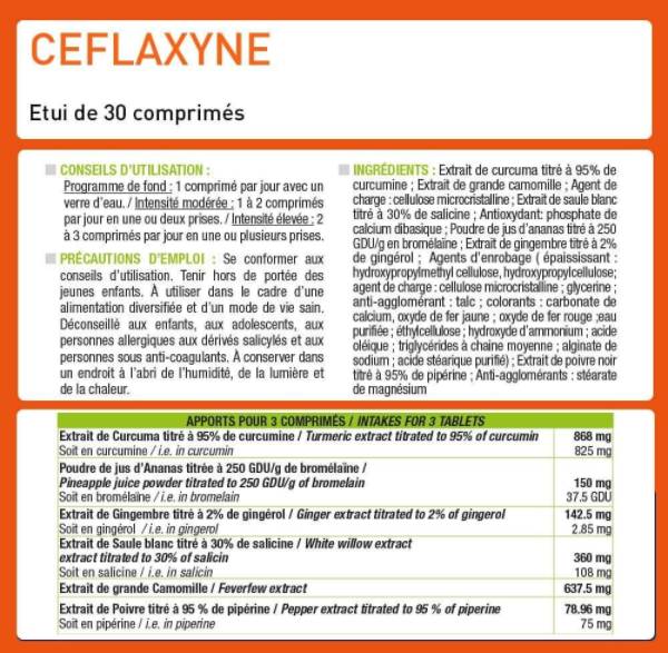 Ceflaxyne® | Natural Pain Killer - Καταμαθρεύει και καταπραΰνει - 30 δισκία