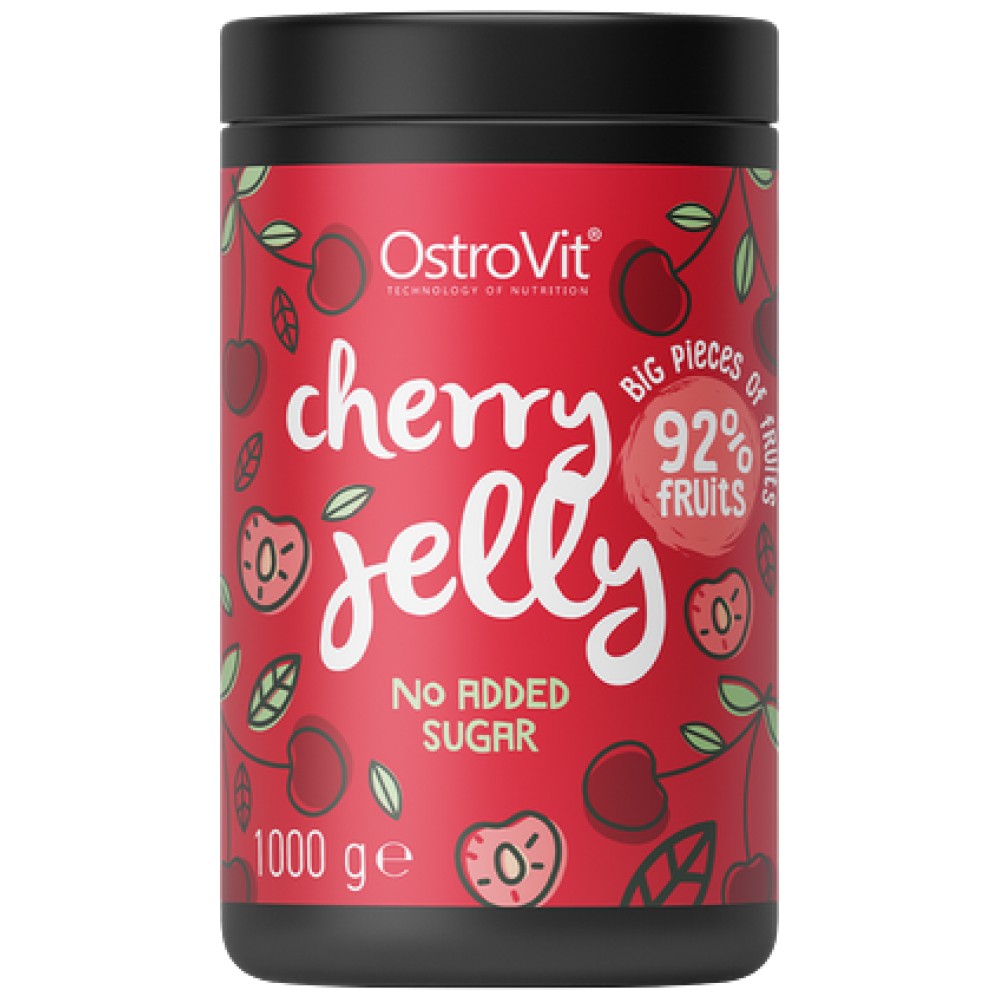 Jelly Cherry | 92% πραγματικά φρούτα ~ Δεν προστιθέμενη ζάχαρη 1000 γραμμάρια