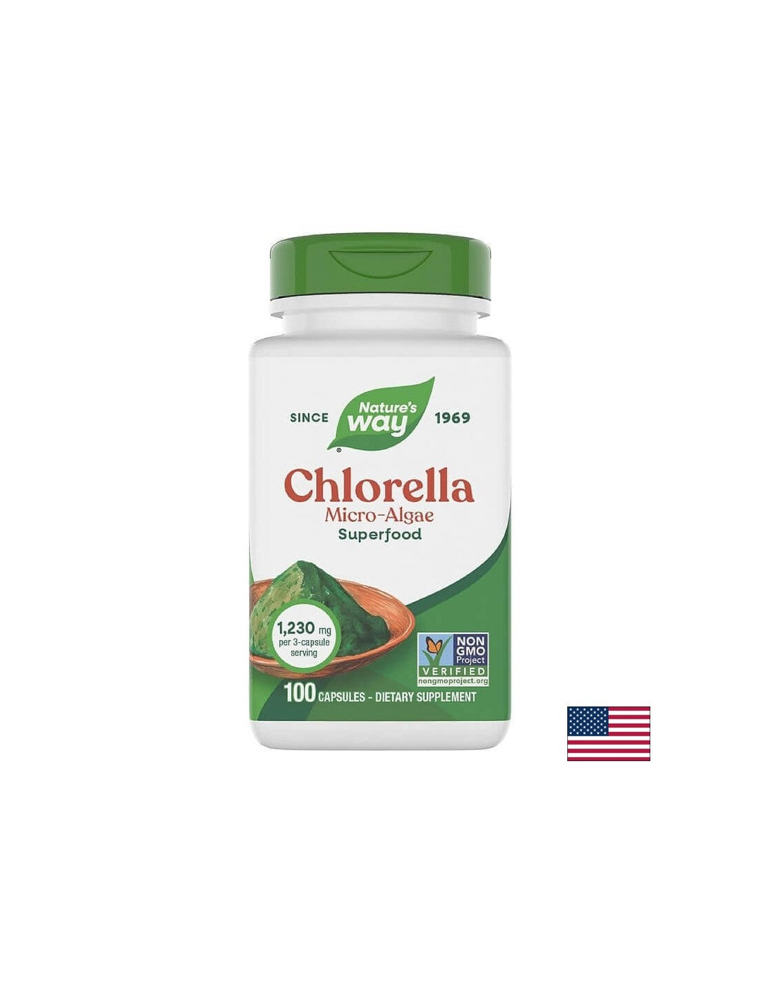 Chlorella 410 mg - 100 κάψουλες