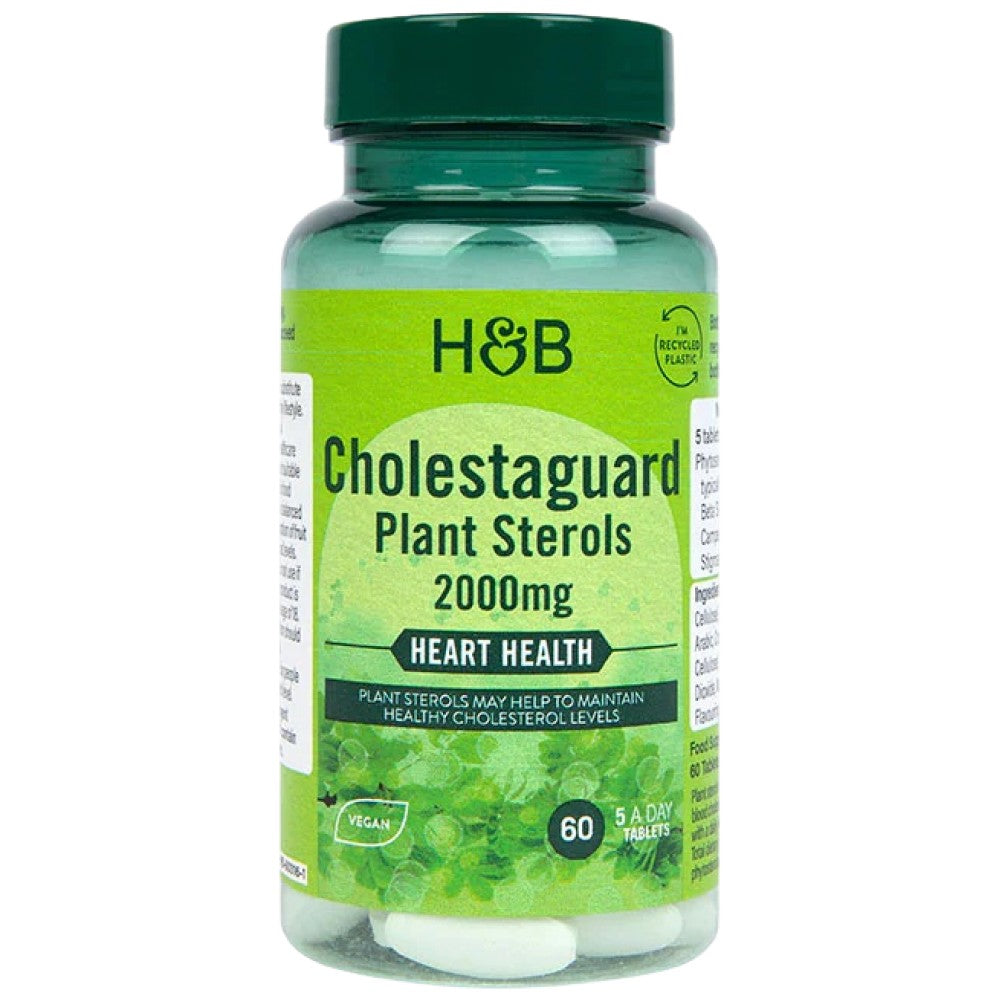 Στερόλες φυτών Cholestaguard 2000 mg | Υποστήριξη χοληστερόλης - 60 δισκία