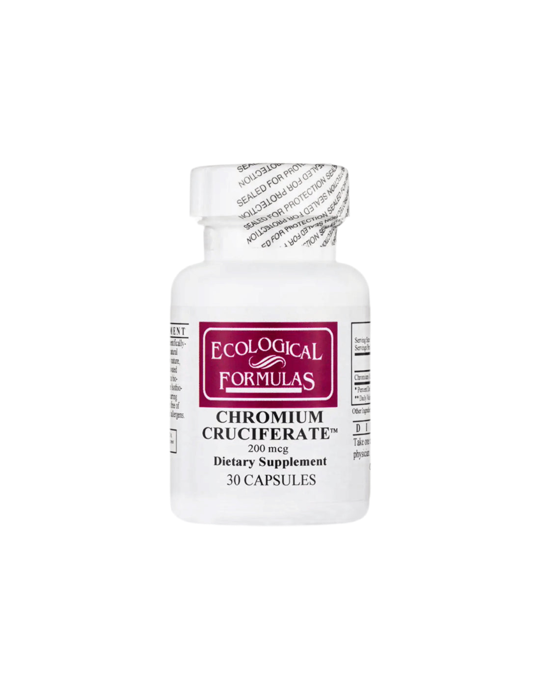 Chromium σταυρός/chrome, 200 μg, 30 κάψουλες οικολογικές φόρμουλες