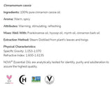 Λάδι κασσίας κανέλας | 100% καθαρό Cinnamomum Cassia - 10 ml