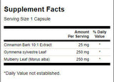 Cinnamon Gymnema Mulberry Complex 525 mg - 120 κάψουλες