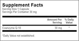 CoQ10 30 mg - 60 κάψουλες