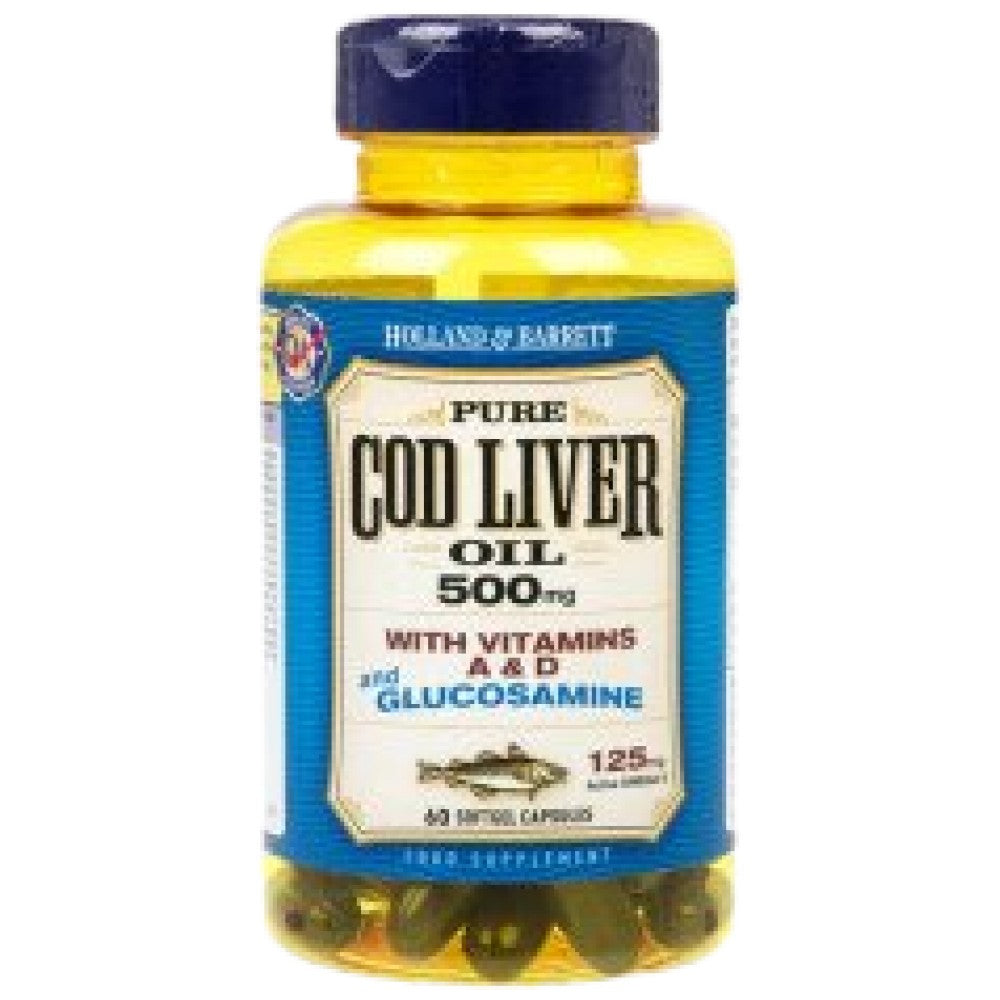Κωμικό έλαιο συκώτι 500mg | Με γλυκοζαμίνη - 60 κάψουλες