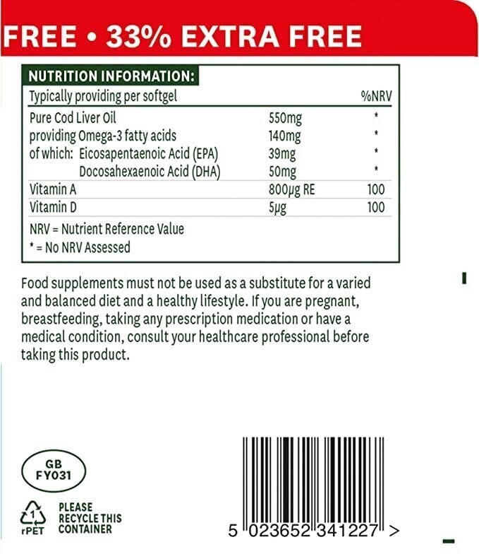 Κωμικό λάδι 550mg 120 Softgels NatuesAid