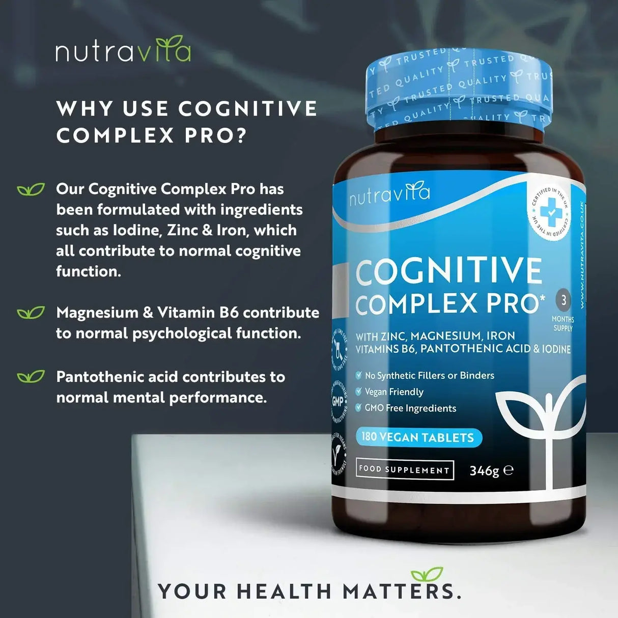 Cognitive Complex Pro 180 Vegan Tablet
