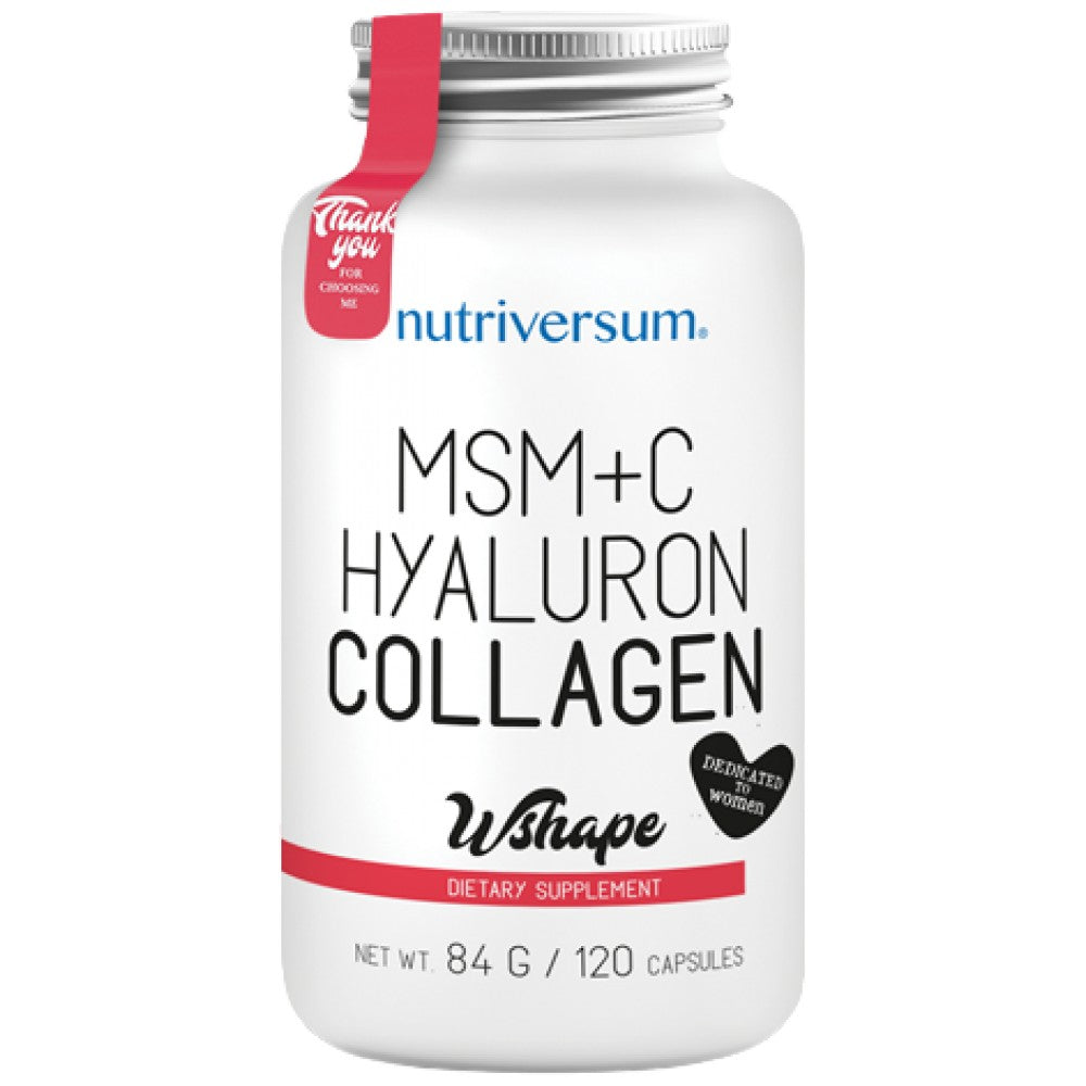 Collagen, Hyaluron, MSM + Vitamin C - 120 κάψουλες