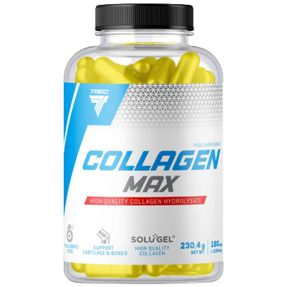 Collagen Max | Solugel® με υαλουρονικό οξύ & Βιταμίνη C - 180 κάψουλες