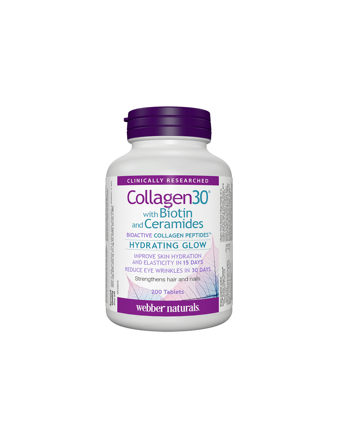 Collagen30® με βιοτίνη και κεραμίδια/κολλαγόνο (πεπτίδια βιοενεργού κολλαγόνου) με βιοτίνη και κεραμίδια, 200 δισκία