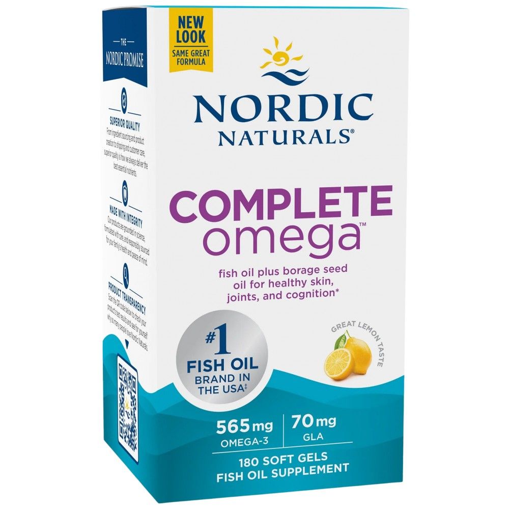 Πλήρης ωμέγα 565 mg - 180 softgels