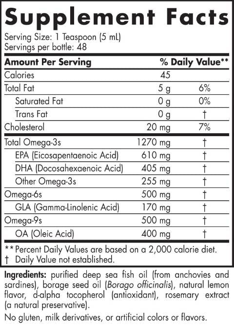 Πλήρης ωμέγα υγρή 1270 mg - 473 ml