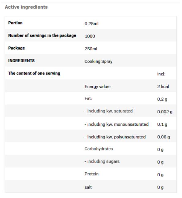 Σπρέι μαγειρέματος - λάδι canola - 200 ml