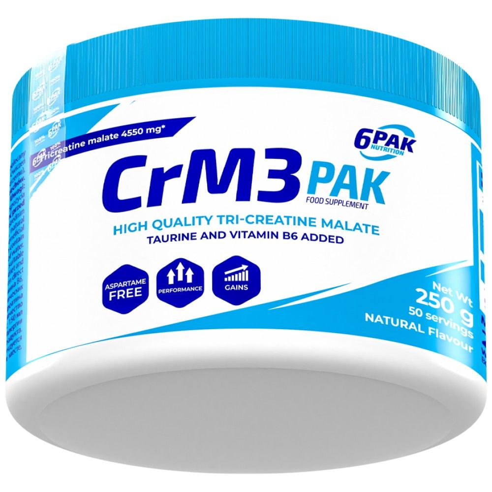 CrM3 PAK (Tri-Creatine Malate + Taurine) - 250 γραμμάρια
