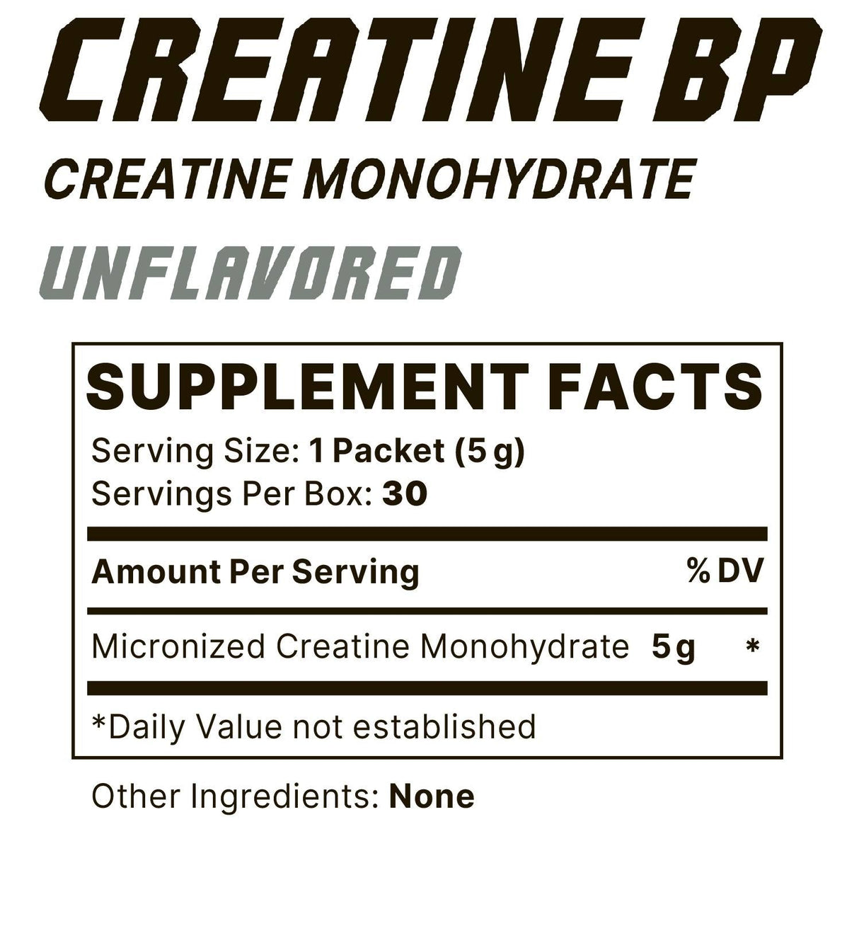 ΠΑΡΑΔΕΥΣΗ ΠΑΝΤΙΝΗΣ BP | Creapure® - 30 x 5 γραμμάρια