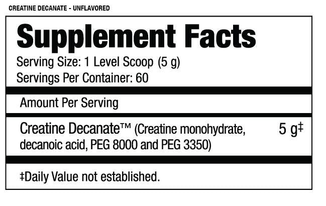 Decanate κρεατίνης - 300 γραμμάρια