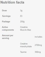 Creatine Muscle Max - 250 γραμμάρια