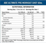 Abe Shot | Όλα τα μαύρα όλα προ -προπόνηση - 12 x 60 ml