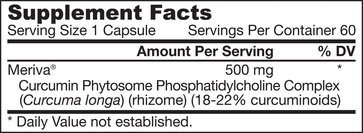 Φυτόσωμα κουρκουμίνης 500 mg | Meriva® - 120 κάψουλες