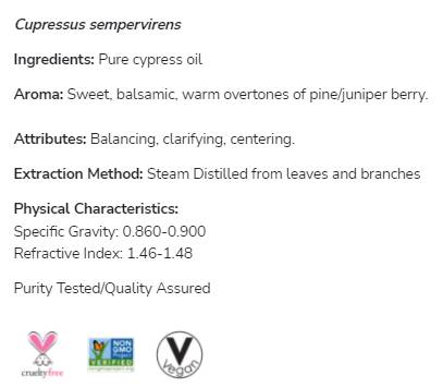 Λάδι κυπαρίσματος | 100% καθαρό cuppressus sempervirens - 30 ml