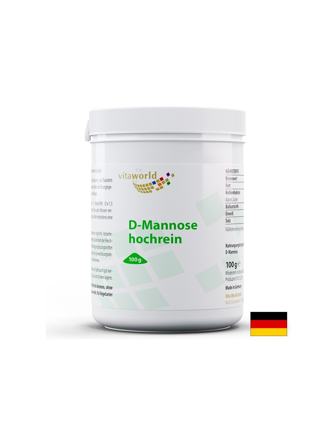 Ο ουροποιητικός οδός - D -Mannose (από καλαμπόκι), 100 g σκόνης