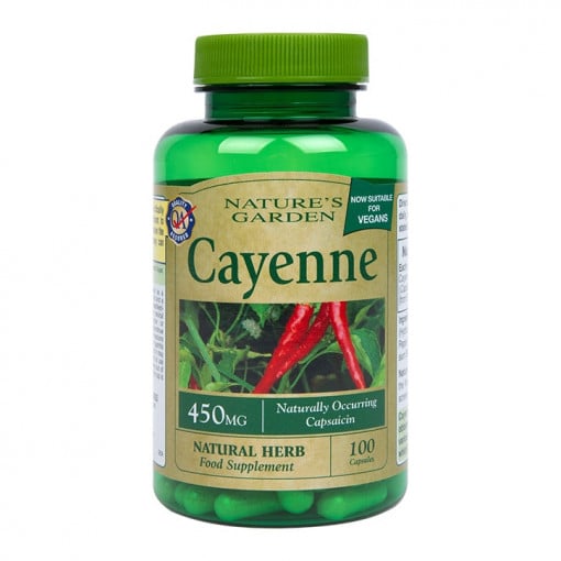 Hot Cayenne Pepper (Cayenne) 450mg 100 κάψουλες Holland & Barrett
