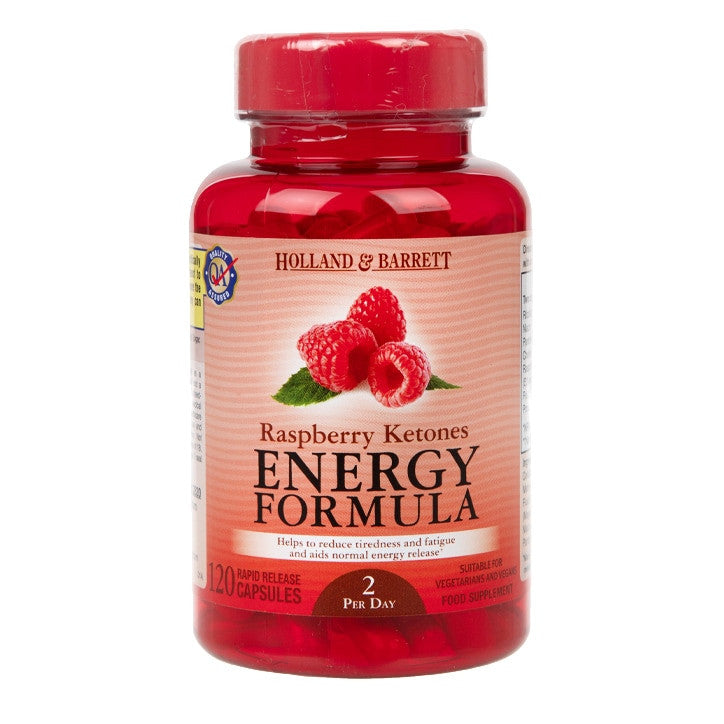 Τύπος ενέργειας Raspberry Ketones (Energy Formula) 120 κάψουλες Holland & Barrett