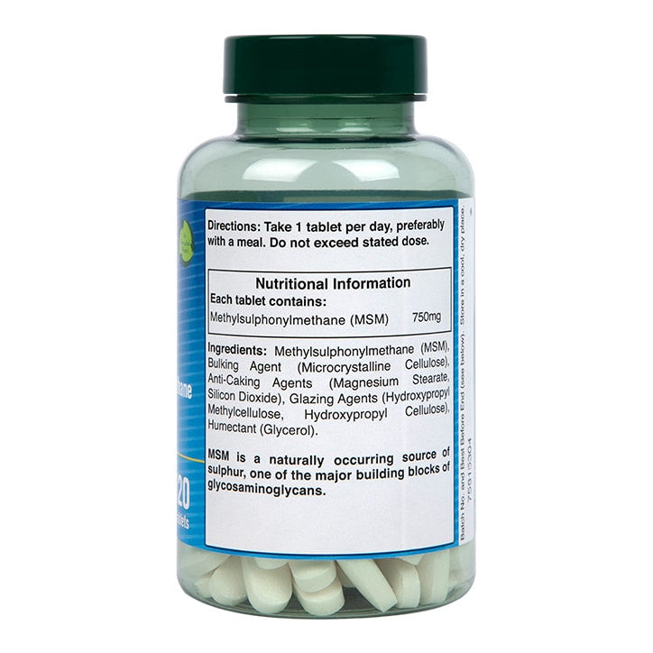 MSM/Methylsulphonylmethane 750 mg - 120 δισκία
