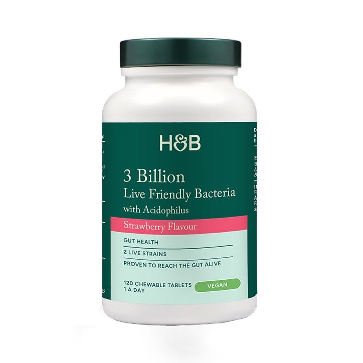 Προβιοτικό με acidophilus (Chewable Acidophilus Strawberry 3 δισεκατομμύρια) 3 δισεκατομμύρια. 120 Chewable Tablets Holland & Barrett