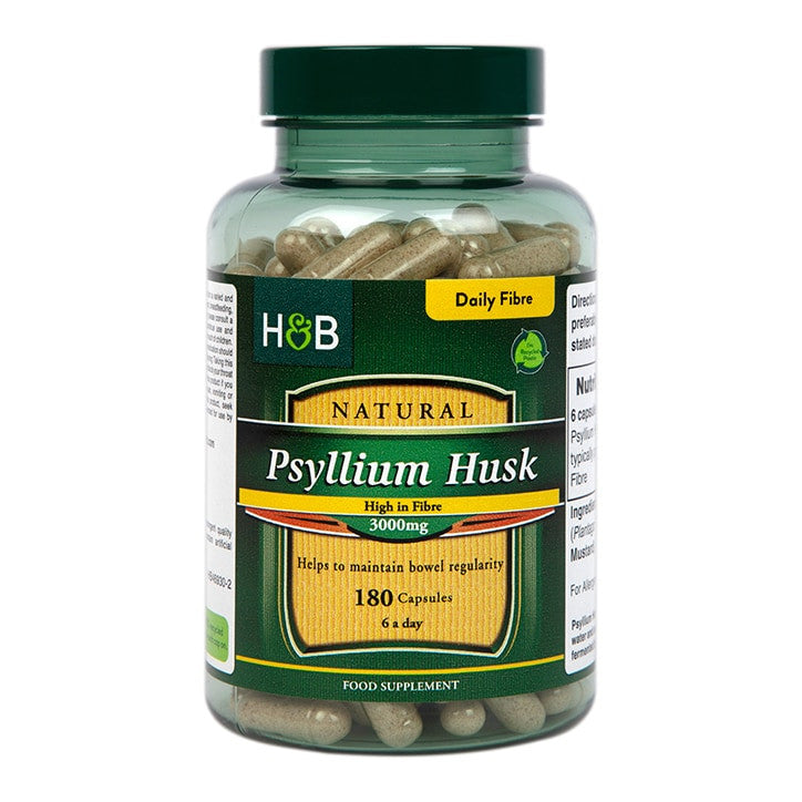 Psyllium Husk Fiber (Psyllium Husk) 500mg 180 κάψουλες Holland & Barrett