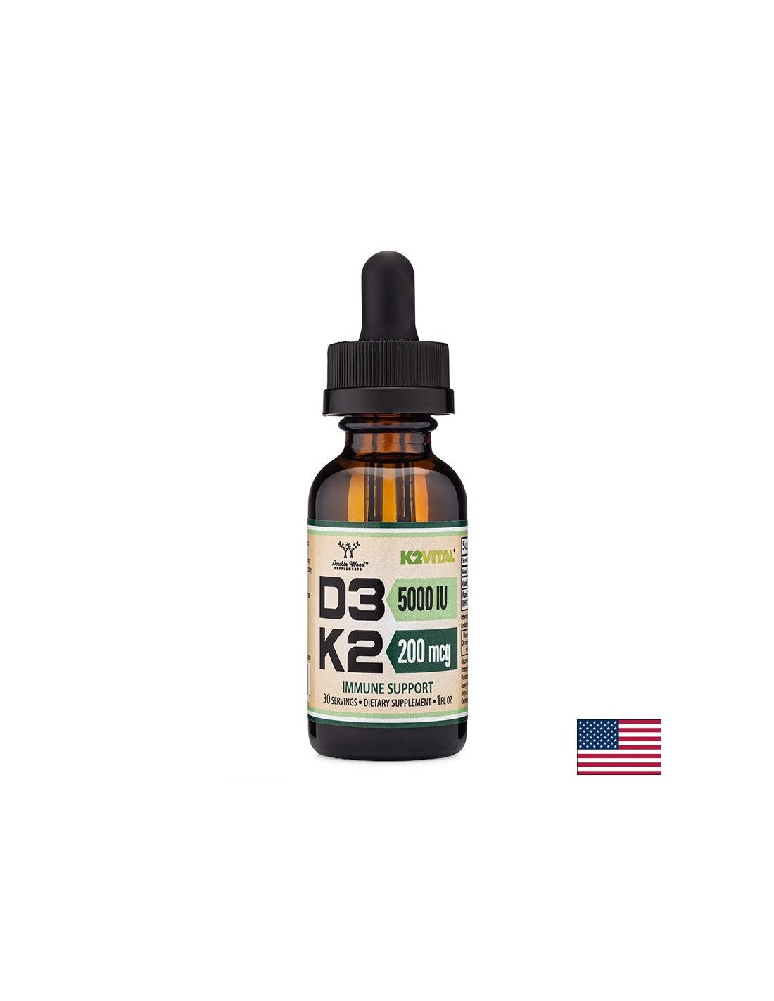 Bone Care - Vitamin D3 5000 IU + K2 200 μg, σταγόνες, 29,6 ml