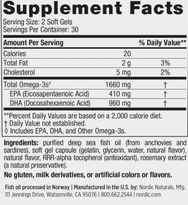 DHA XTRA 1660mg - 60 κάψουλες πηκτής