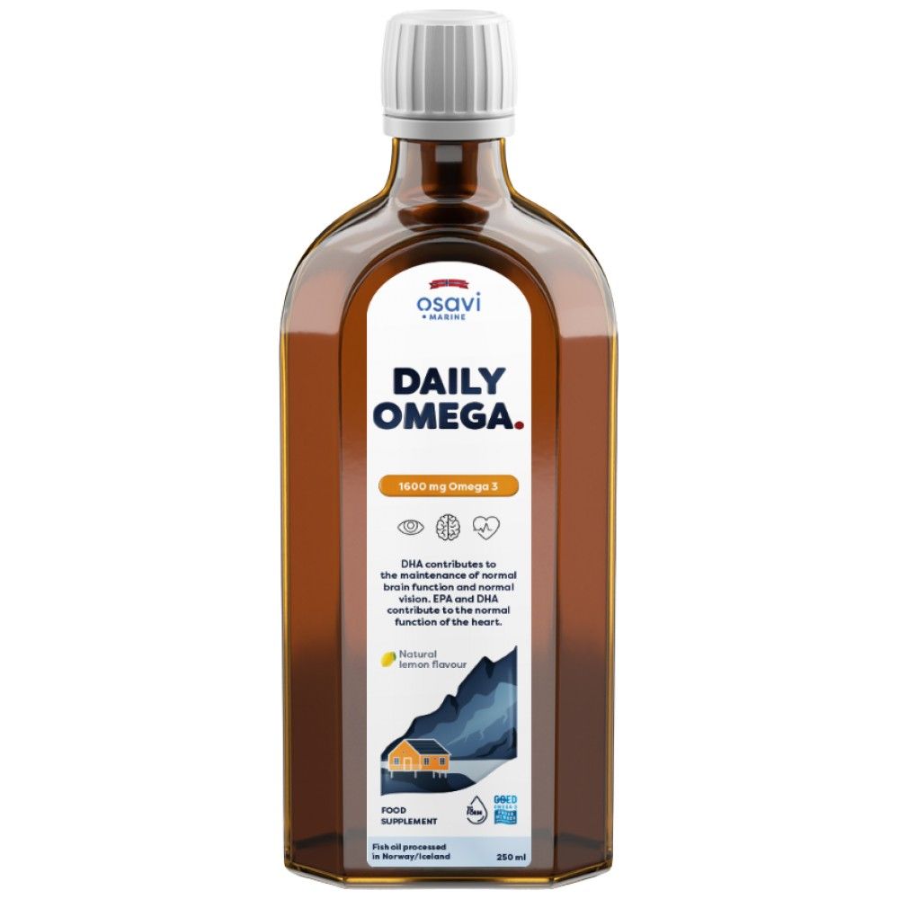 Ημερήσιο Omega Liquid | Φυσικό λεμόνι αρωματισμένο - 250 ml