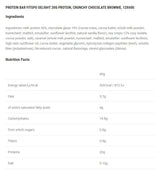 Μπράουνι σοκολάτας Delight+ Crunchy Protein Bar - 12 x 60 γραμμάρια