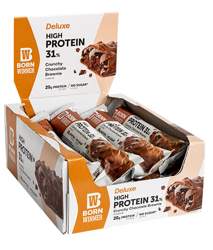 Deluxe Crunchy Μπάρα υψηλής πρωτεΐνης 31% - 12 x 64 γραμμάρια